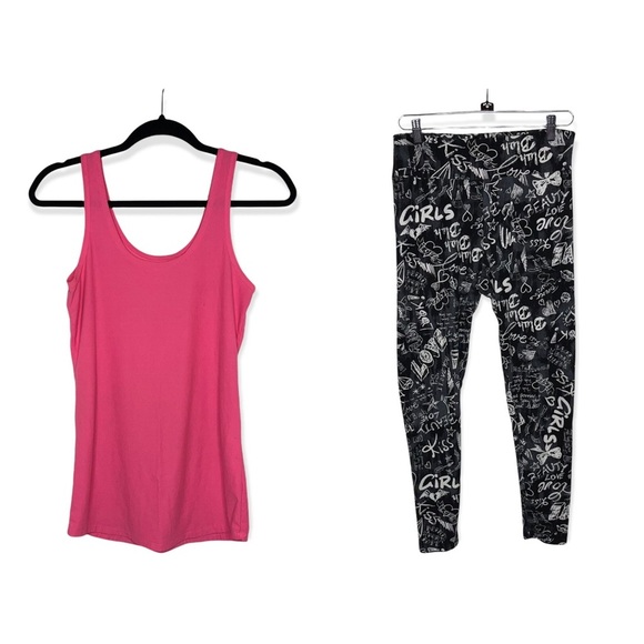 NO BOUNDARIES Super Soft Tank and Capri Leggings L Bundle NWOT - Picture 1 of 14